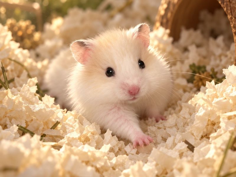 Guga stretching out in soft bedding