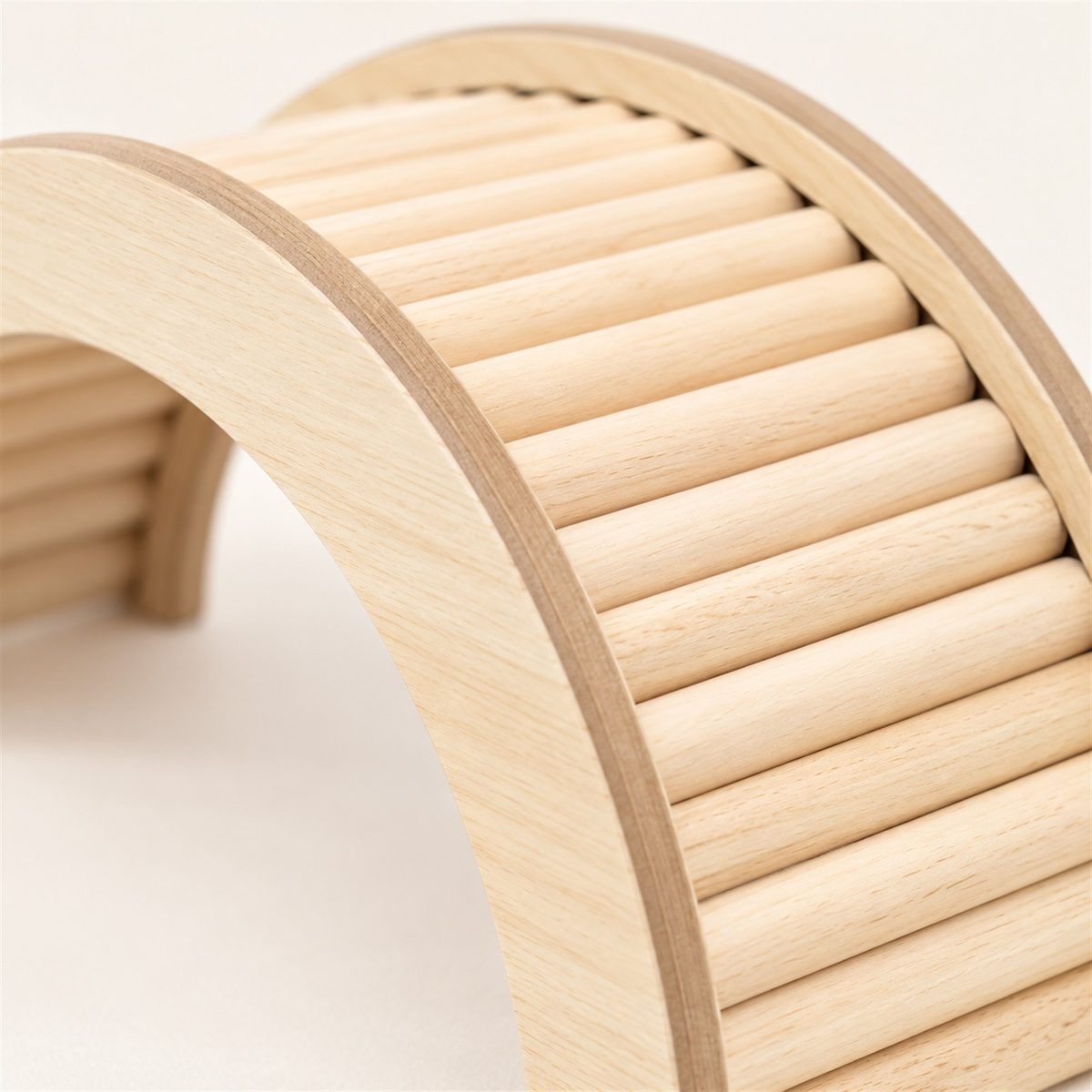 Illustrative image of Wooden Arch Bridge, close-up detail